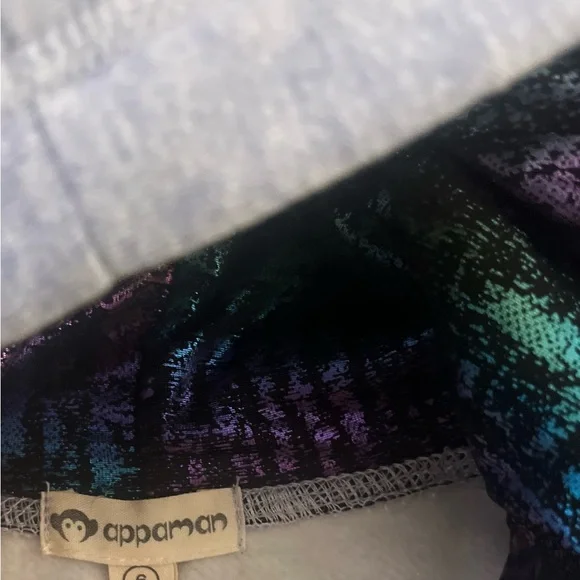 Appaman Girls Light Blue Hoodie Sweatshirt W/ Zip Vents Metallic Size 6 - Picture 5 of 6
